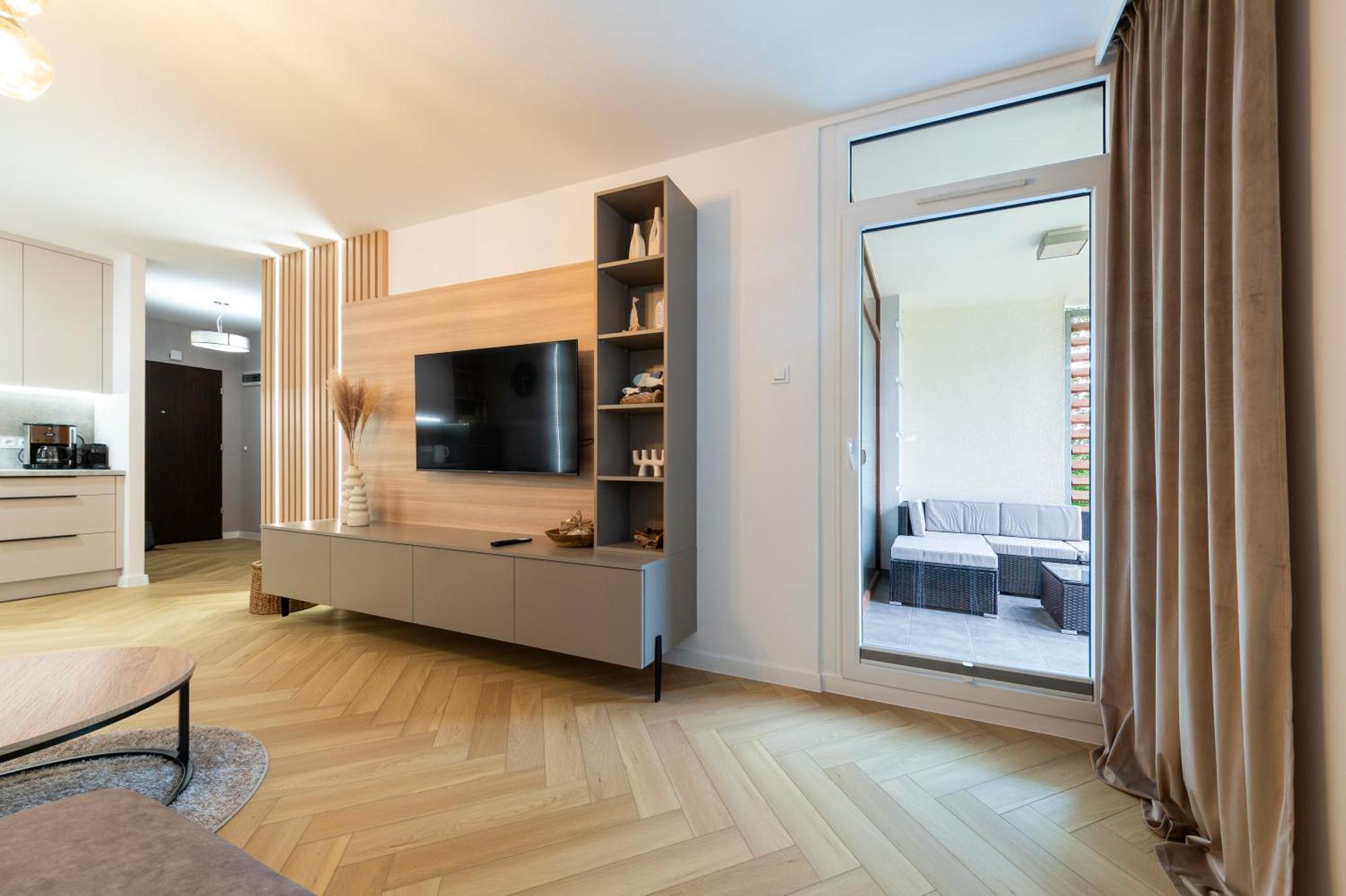 Apartmán Blue Mare Polanki 350m Beach, Garaz, Rowery *
